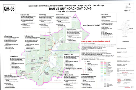 Planning project for new rural construction in Dong Vien commune, Cho Don district, Bac Kan province for the period 2011-2020