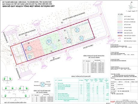 Quy hoạch chi tiết (1/500) Khu đô thị, công viên Bầu Sen tại Đô thị mới Điện Nam - Điện Ngọc  phường Điện Ngọc, thị xã Điện Bàn