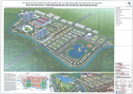 Quy hoạch chi tiết khu dân cư số 01, thị trấn Rừng Thông, huyện Đông Sơn, tỉnh Thanh Hoá
