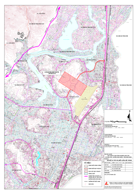 Quy hoạch chi tiết xây dựng tỷ lệ 1/500 Cụm công nghiệp Hoài Tân, xã Hoài Tân, huyện Hoài Nhơn