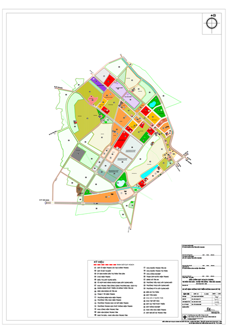 Quy hoạch chung xây dựng thị trấn Tân Dân, huyện Yên Dũng, tỉnh Bắc Giang đến năm 2030, tỷ lệ 1/5000