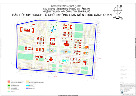 Quy hoạch chi tiết xây dựng tỉ lệ 1/2000 Trung tâm hành chính huyện Hớn Quản, xã Tân Khai, huyện Hớn Quản, tỉnh Bình Phước