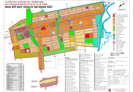 Quy hoạch chung đô thị Võ Xu, huyện Đức Linh, tỉnh Bình Thuận đến năm 2030, tỷ lệ 1/2000