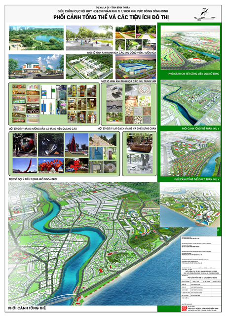 Local adjustment project of 1/2,000 scale zoning plan for East Dinh River area, La Gi town, Binh Thuan province.