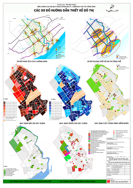 Project of local adjustment of zoning planning, scale 1/2,000, West Dinh River area, La Gi town, Binh Thuan province.